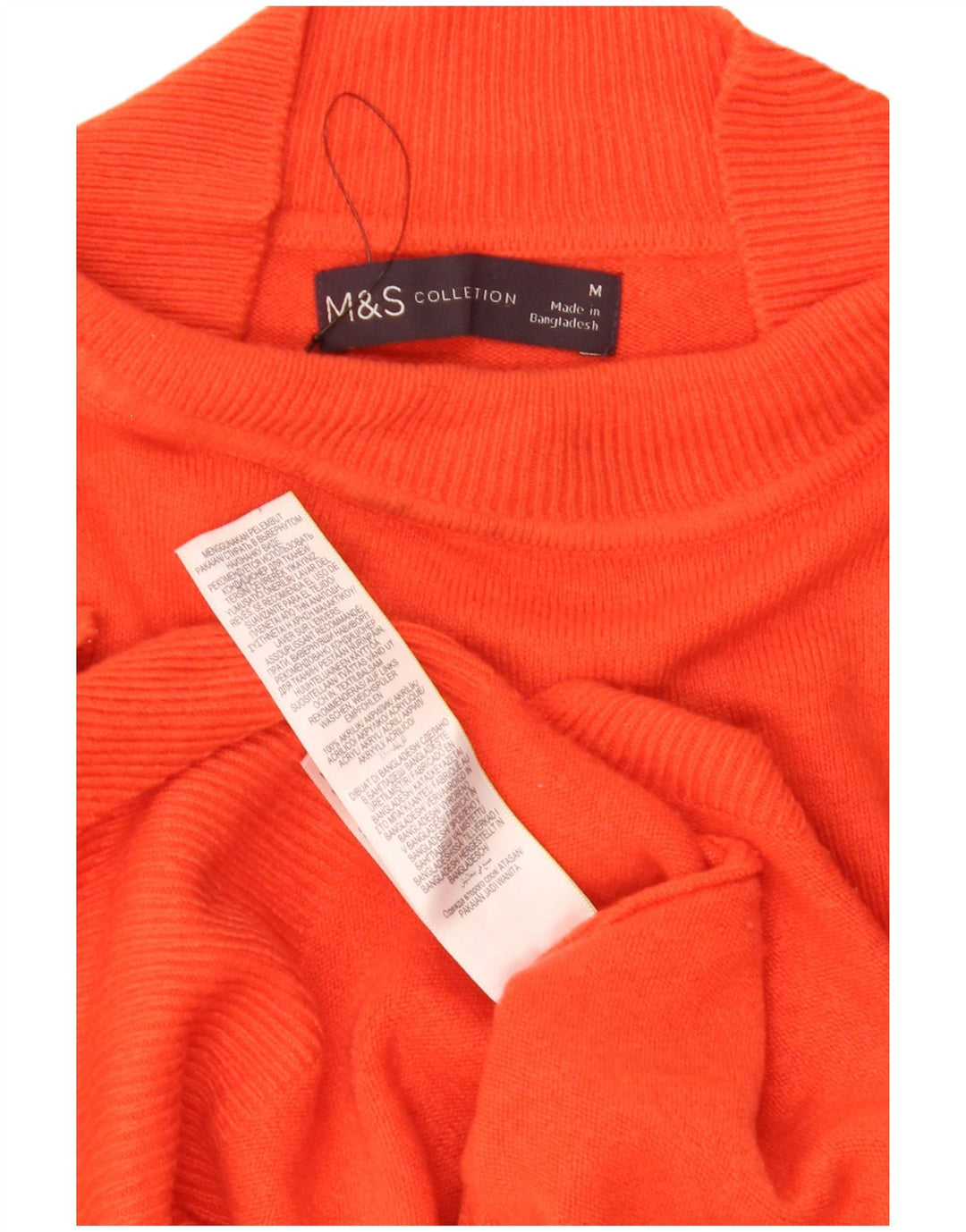 Pulover cu gât țestoasă pentru femei Marks & Spencer UK 14 portocaliu mediu