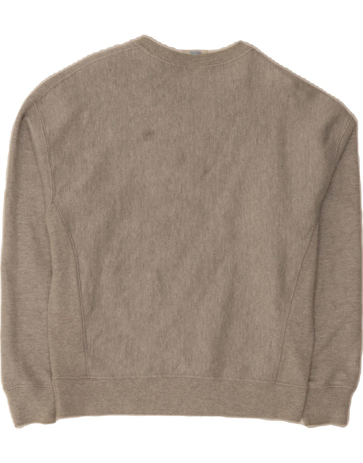 CHAMPION Womens Graphic Sweatshirt Jumper UK 14 Medium Grey Cotton Vintage Champion and Second-Hand Champion from Messina Hembry 