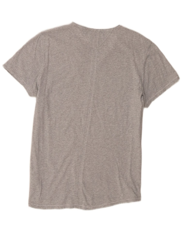 Tricou Tommy Hilfiger pentru femei Slim Fit Top UK 16 Mare bumbac gri