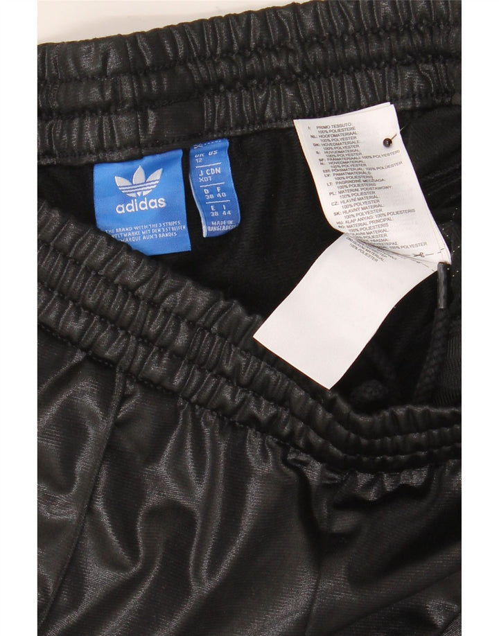 Pantaloni de trening Adidas pentru femei UK 12 Poliester mediu negru