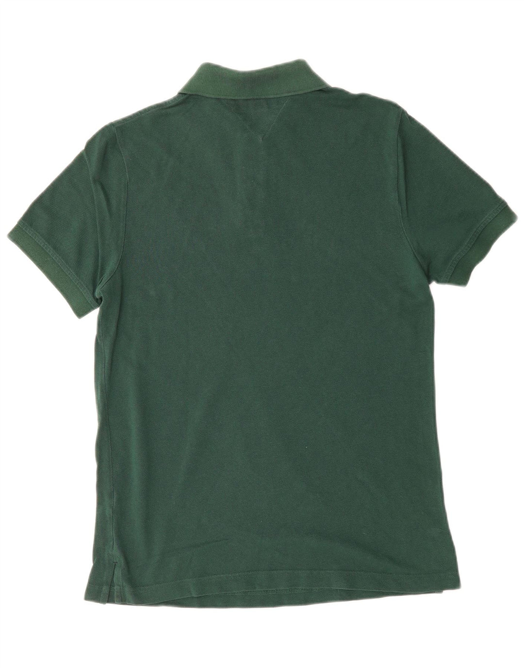 Tricou polo Tommy Hilfiger pentru bărbați, bumbac verde mediu