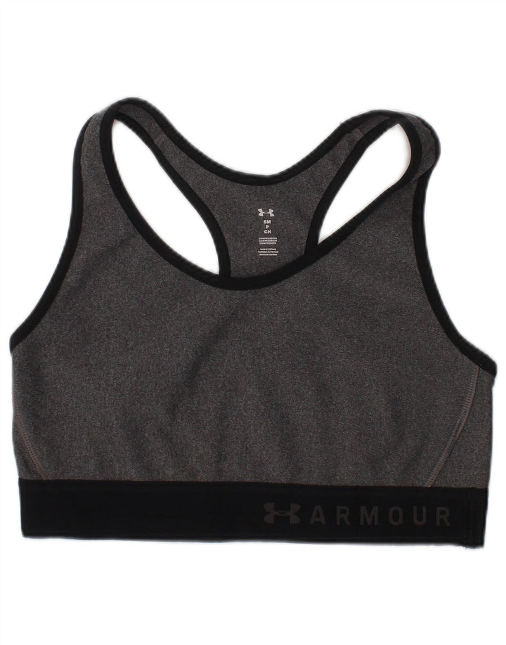 Top cu grafică de compresie Under Armour pentru femei, mic, gri, pete sport