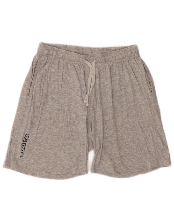 Pantaloni scurți de sport grafic Kappa pentru bărbați, mari, gri