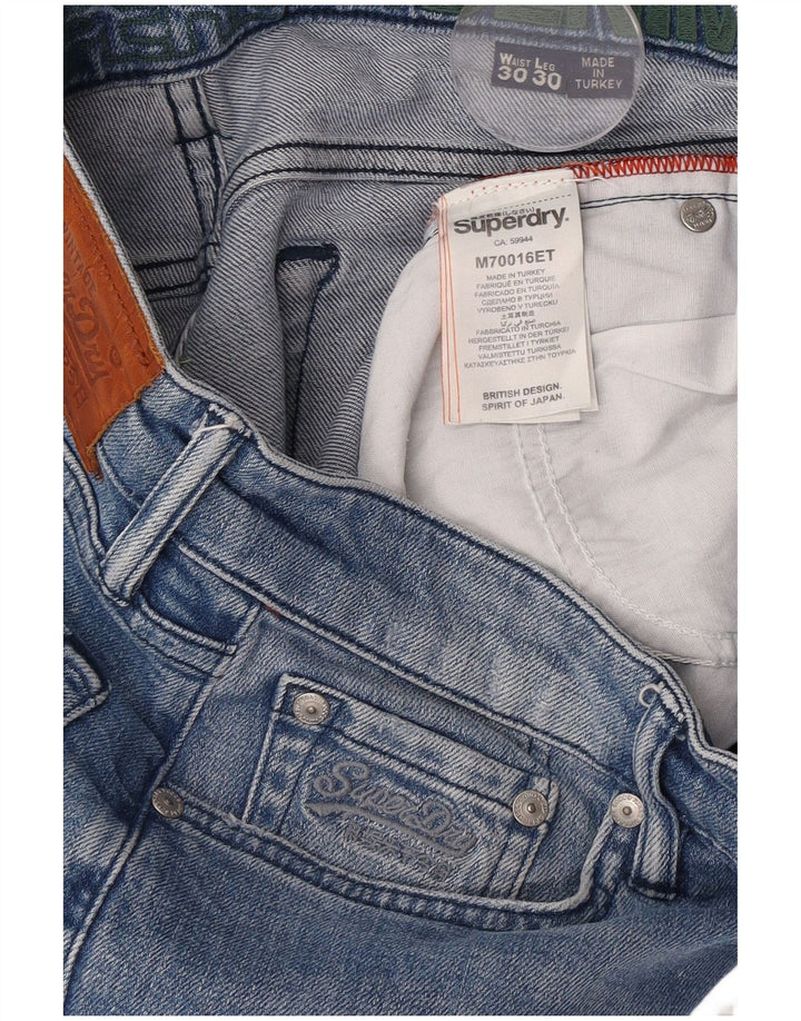 Blugi slim pentru bărbați Superdry W30 L27 Bumbac albastru