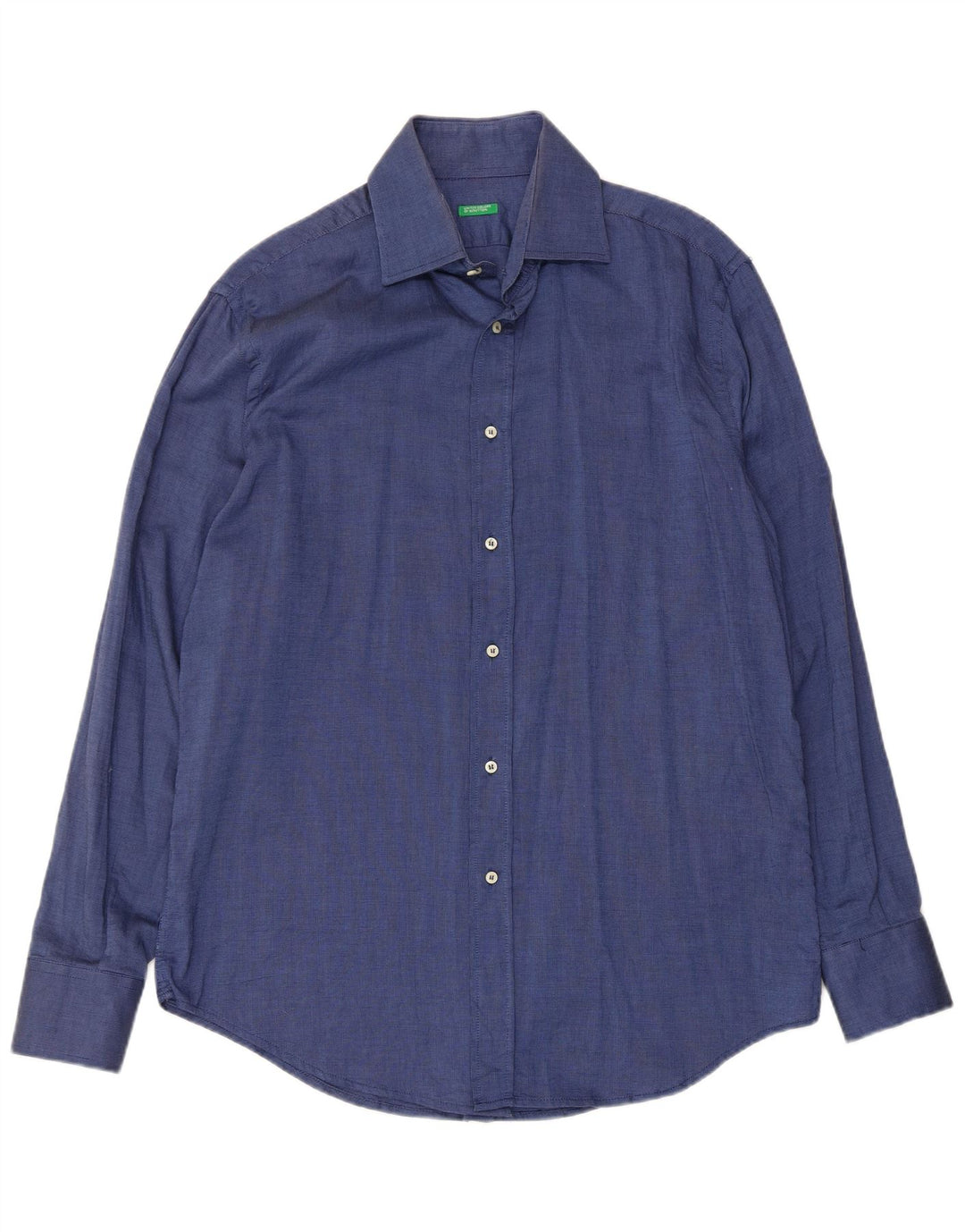 Cămașă Benetton pentru bărbați XL Bumbac bleumarin