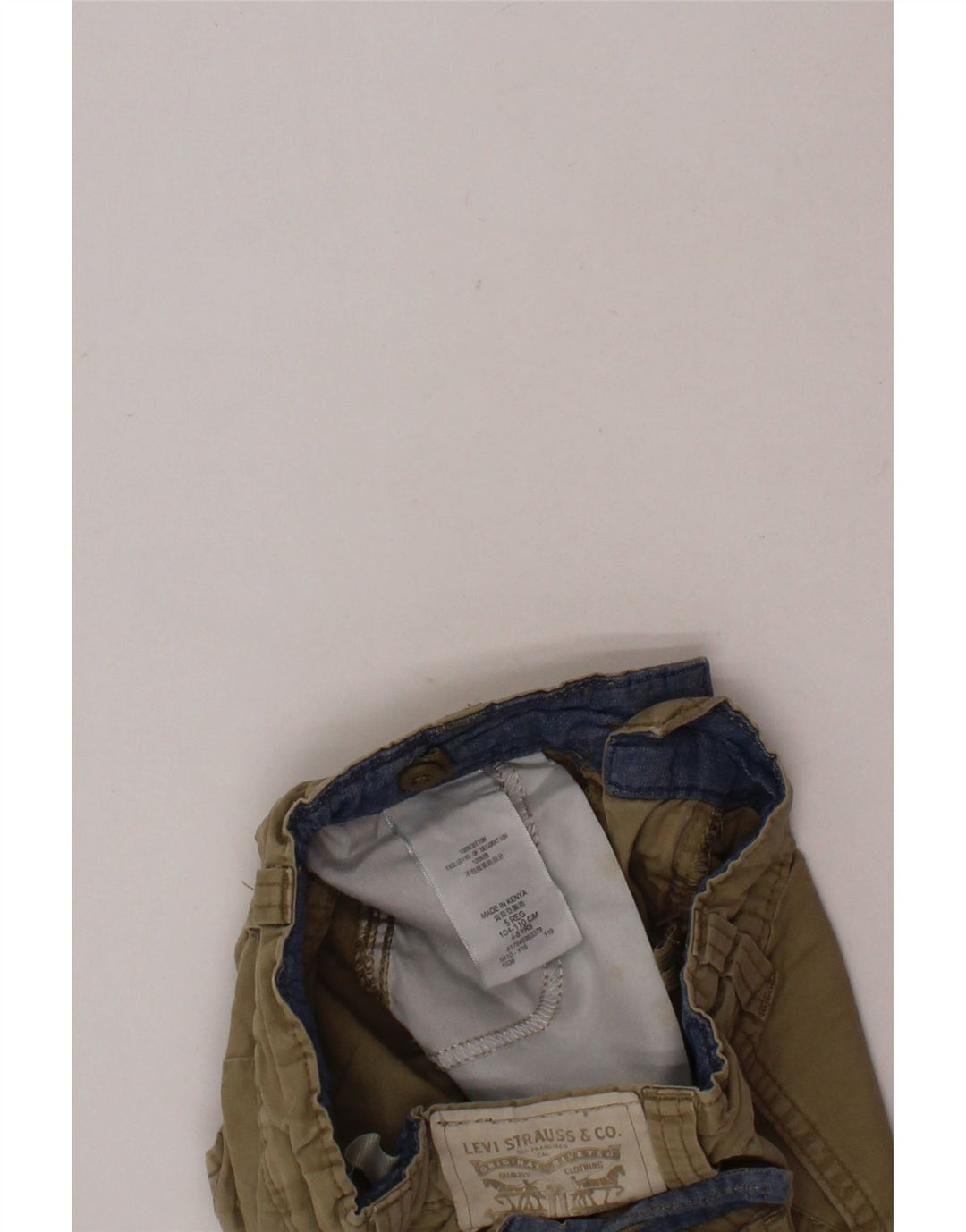 LEVI'S Boys Cargo Shorts 4-5 Years W22  Khaki Cotton Vintage Levi's and Second-Hand Levi's from Messina Hembry 