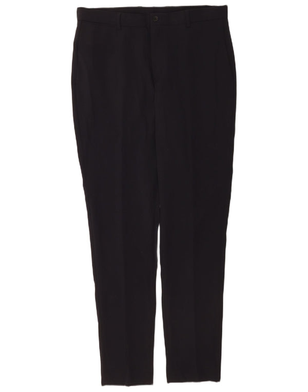 Pantaloni chino slim pentru bărbați Zara EU 42 Large L32 L32 Bleumarin Poliester