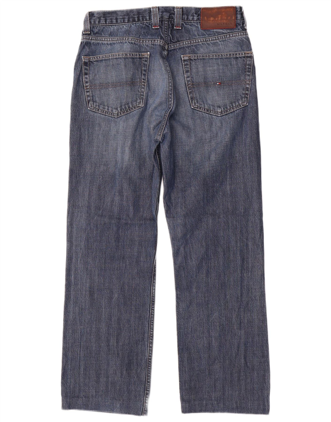 TOMMY HILFIGER Blugi drepti pentru bărbați W32 L29 Bumbac bleumarin