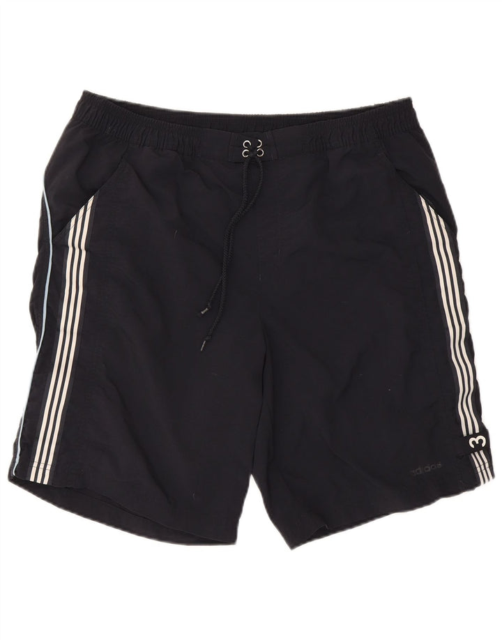 ADIDAS Mens Swimming Shorts Large Navy Blue Polyester