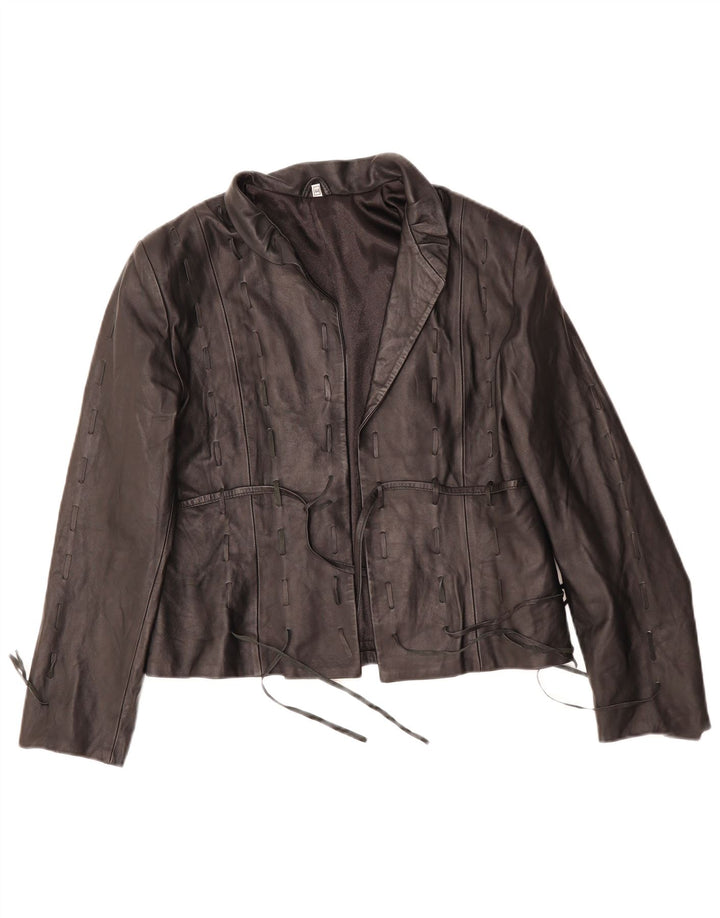 Jachetă de piele pentru femei VINTAGE IT 44 Medium Black