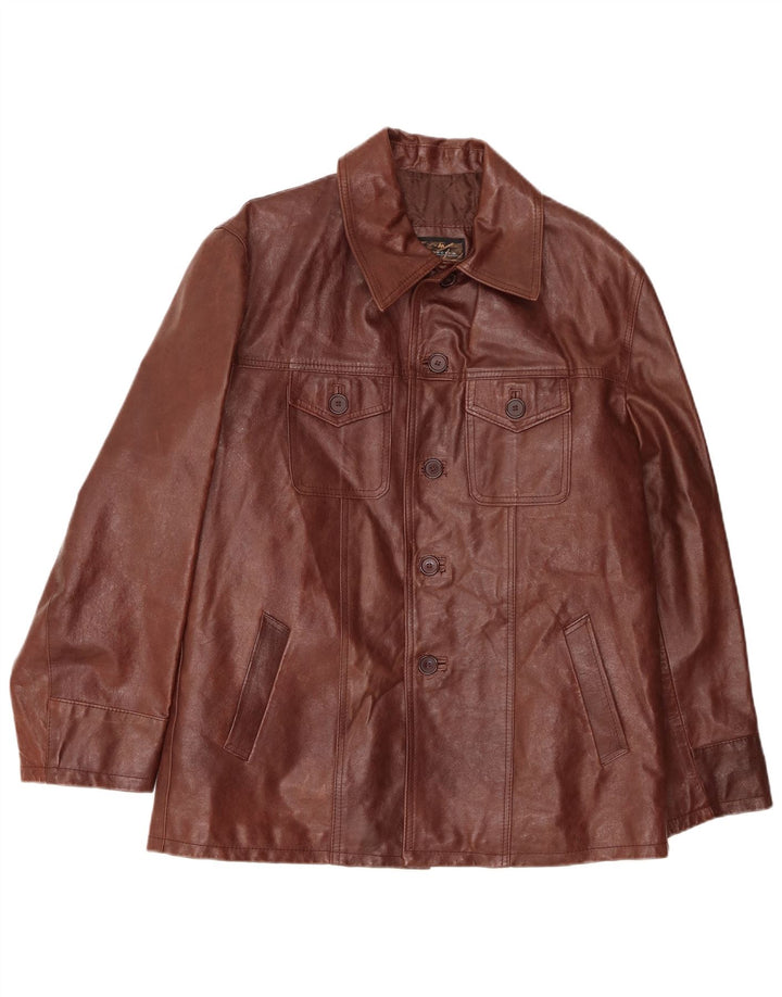 Geacă din piele Spectra pentru bărbați UK 42 XL maro