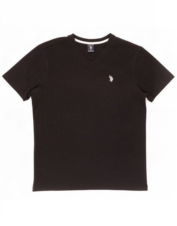 S.U.A. Polo Assn. Tricou pentru bărbați Top Medium Black Bumbac