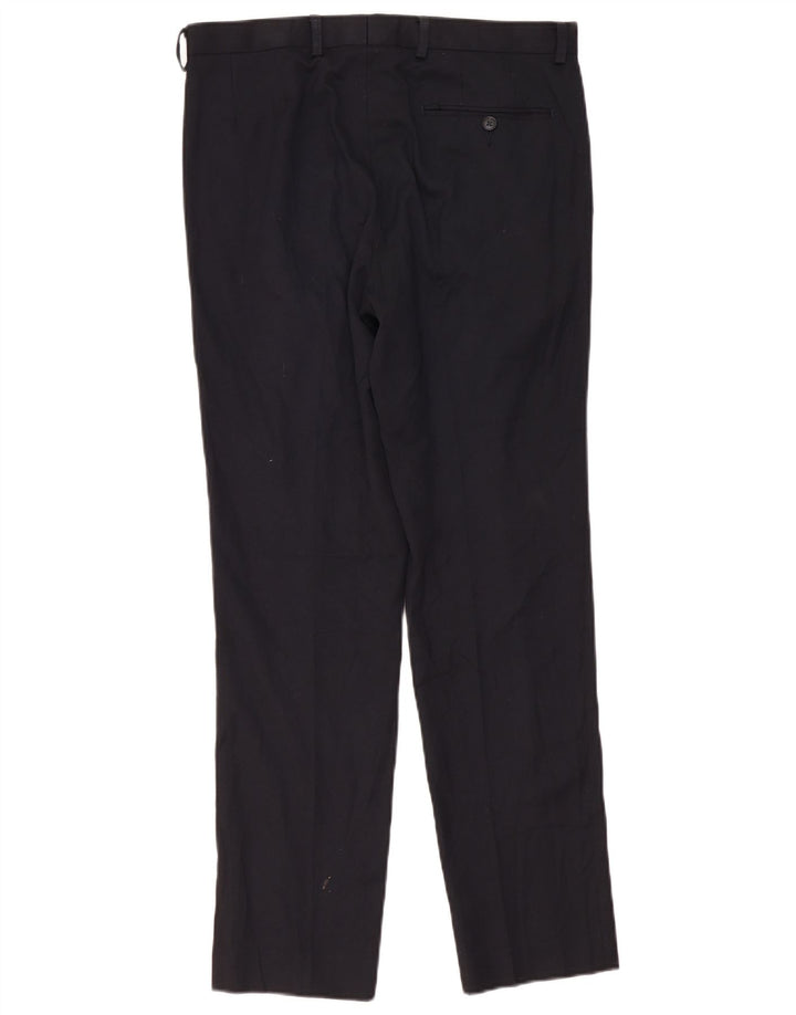 Marks & Spencer Pantaloni subțiri pentru femei L32 L33 Poliester bleumarin