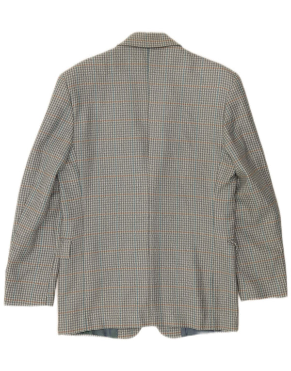 Jachetă pentru bărbați VINTAGE cu 2 nasturi, IT 46, lână nouă, gri mic, picior de gală