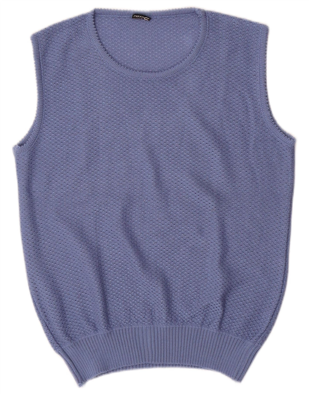 Vesta Silvana Femei Tank Top IT 48 XL Albastru Acrilic