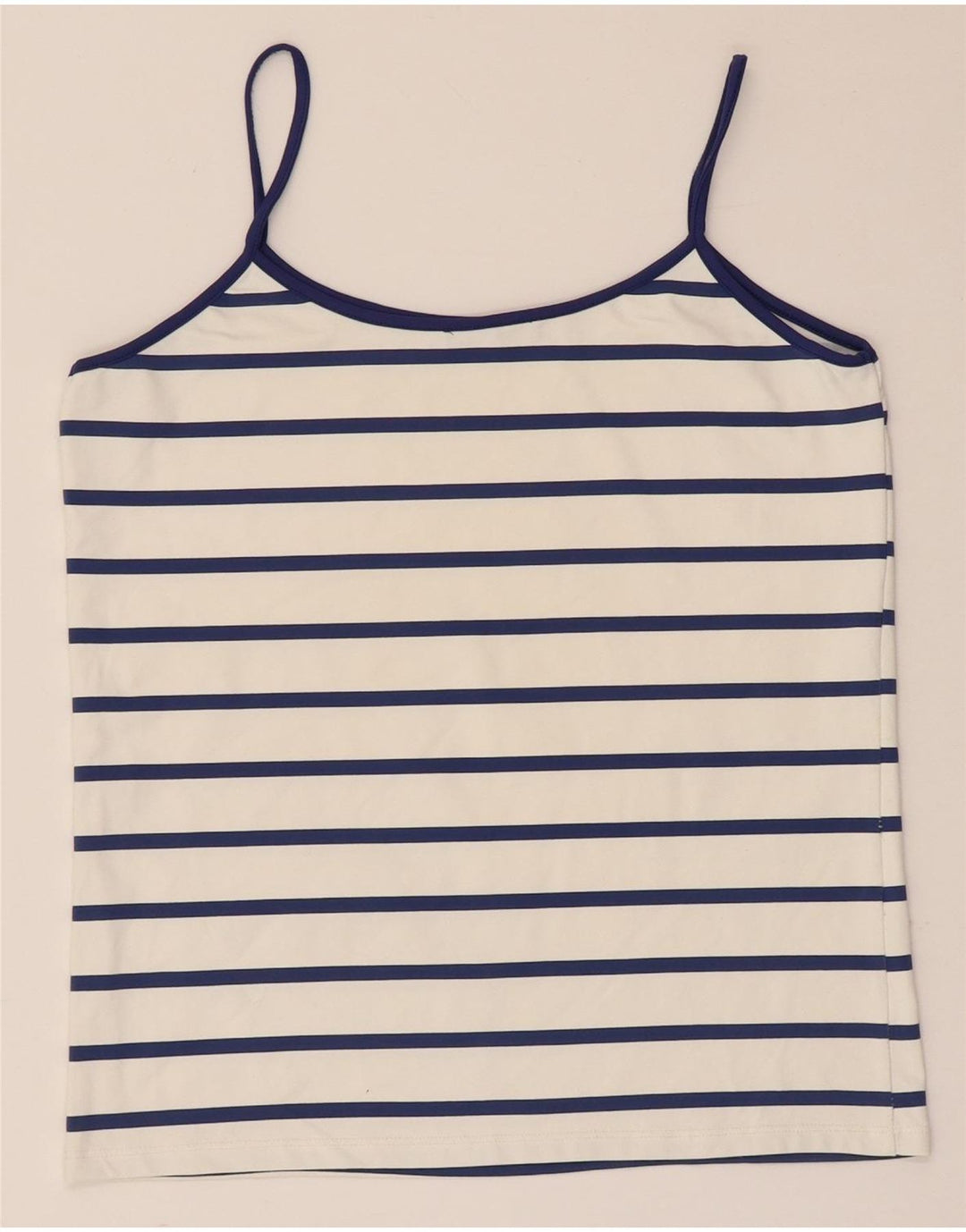 Top camis pentru femei Zara UK 14, mare, alb, cu dungi
