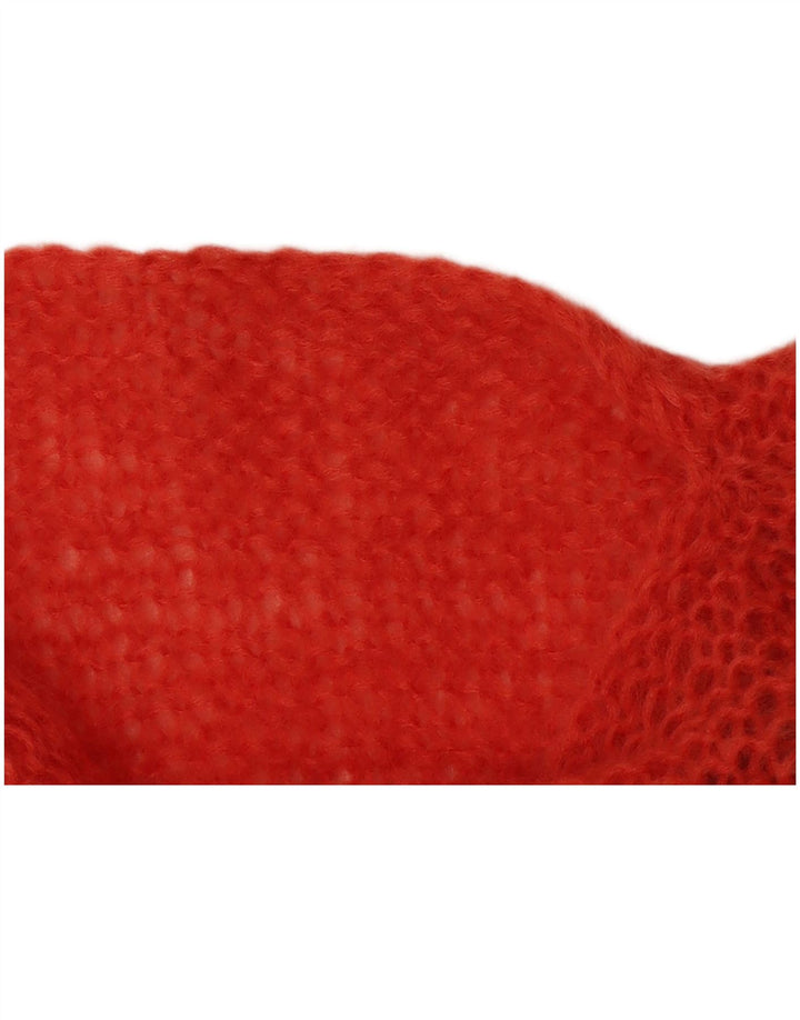 VINTAGE Femei Vest Tank Top UK 1 Medium Orange