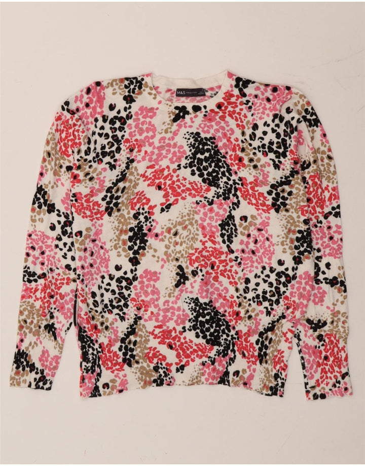 Pulover pentru femei Marks & Spencer cu decolteu triplu UK 14 mare, multicolor