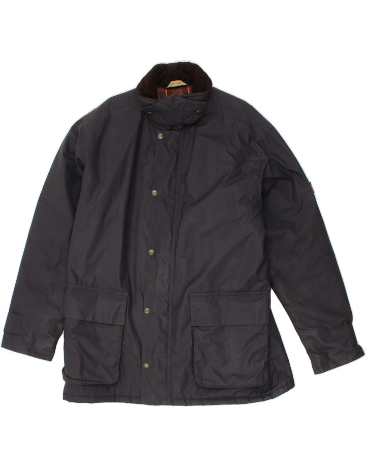 VINTAGE Jachetă utilitare pentru bărbați UK 42 XL Bumbac bleumarin