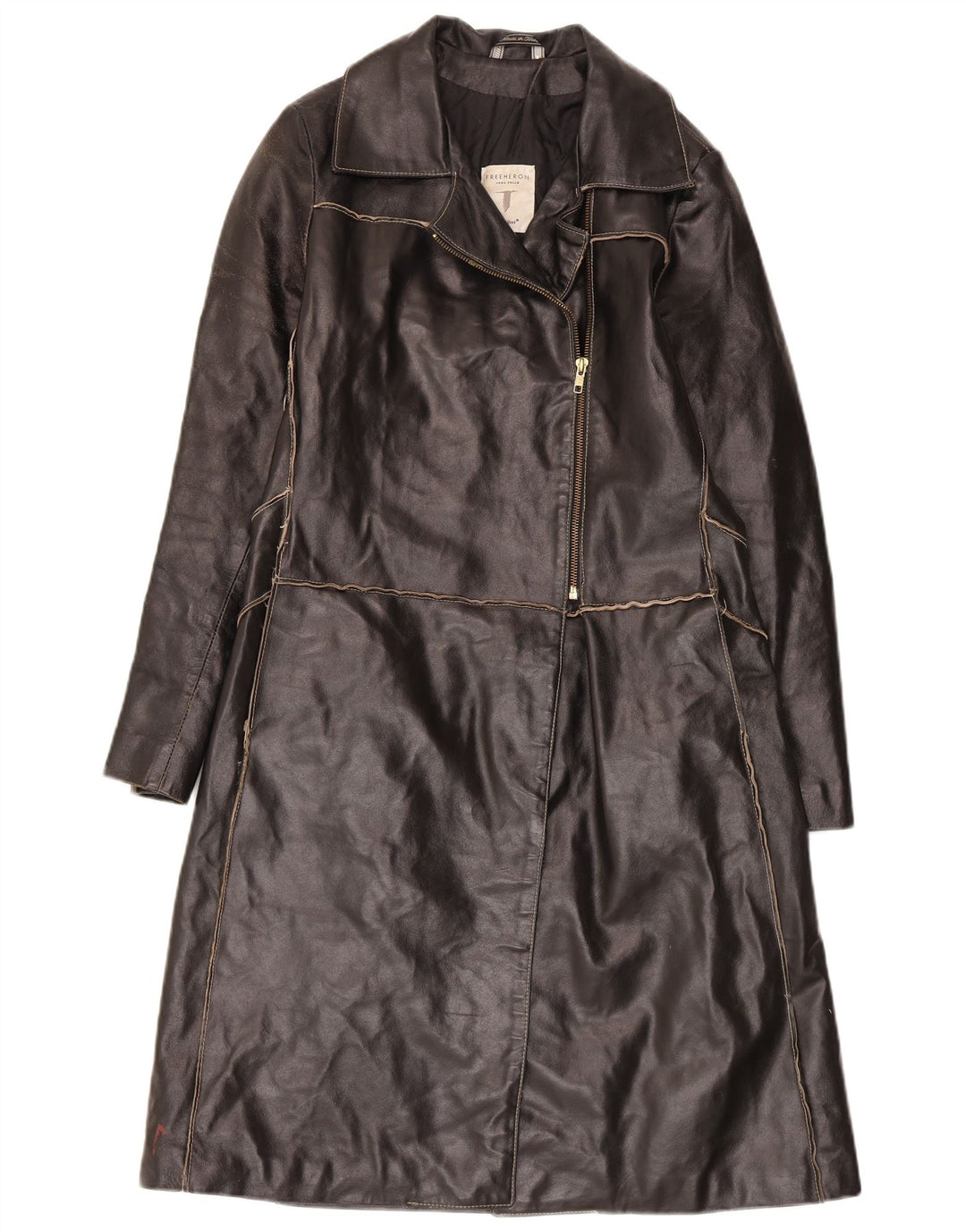 Trench din piele pentru femei Conbipel IT 42 Medium Black