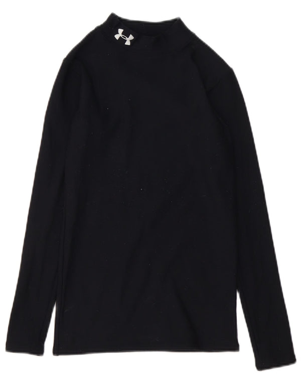 Under Armour Boys Cold Gear Top cu mânecă lungă 11-12 ani mare negru