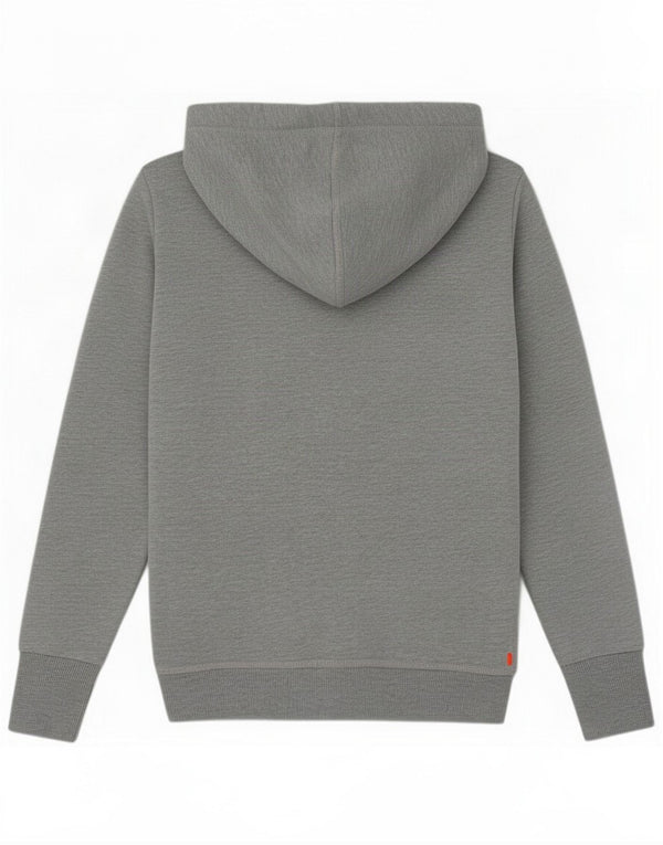 Superdry Womens Graphic Hoodie Jumper UK 6 XS Grey Cotton