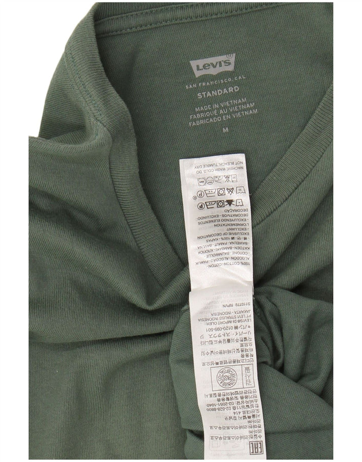 Tricou standard pentru bărbați LEVI'S Top din bumbac verde mediu