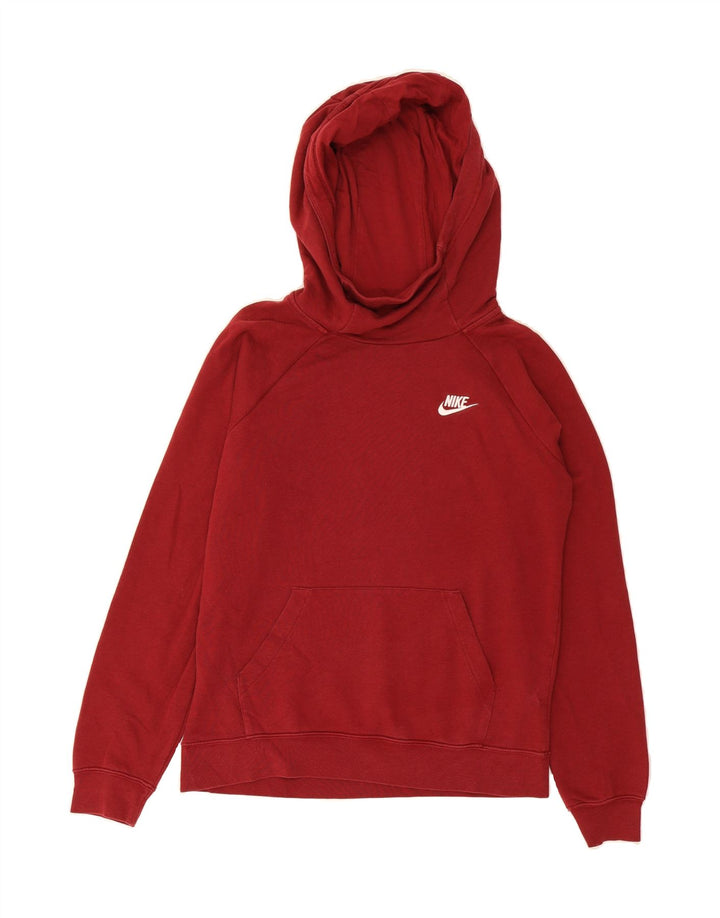 NIKE Mens Hoodie Jumper Small Red Vintage Nike and Second-Hand Nike from Messina Hembry 