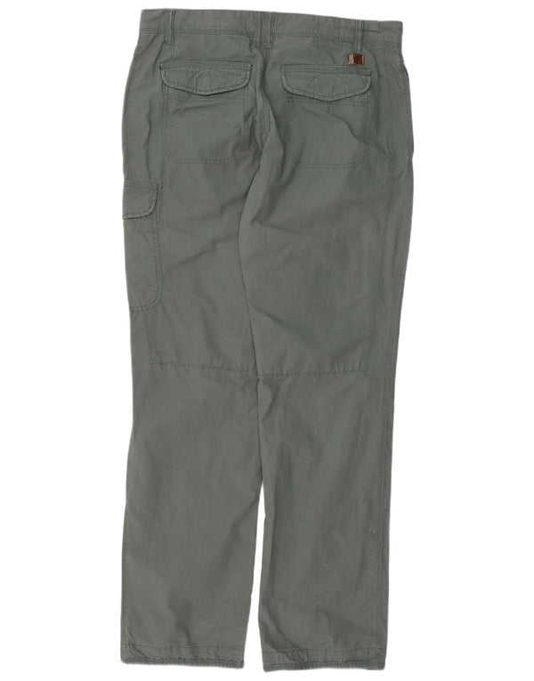 Pantaloni cargo drepti pentru bărbați TIMBERLAND L36 L34 bumbac verde