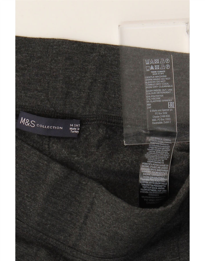 Leggings crop pentru femei Marks & Spencer UK 14, mare, gri, poliester