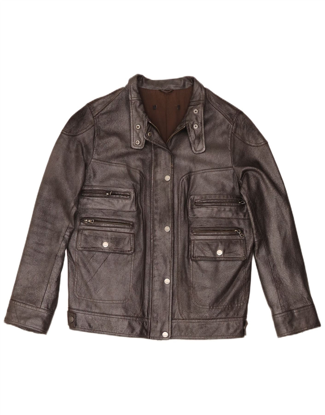 Marc Aurel Jachetă de piele pentru femei UK 14 Medium Black Leather