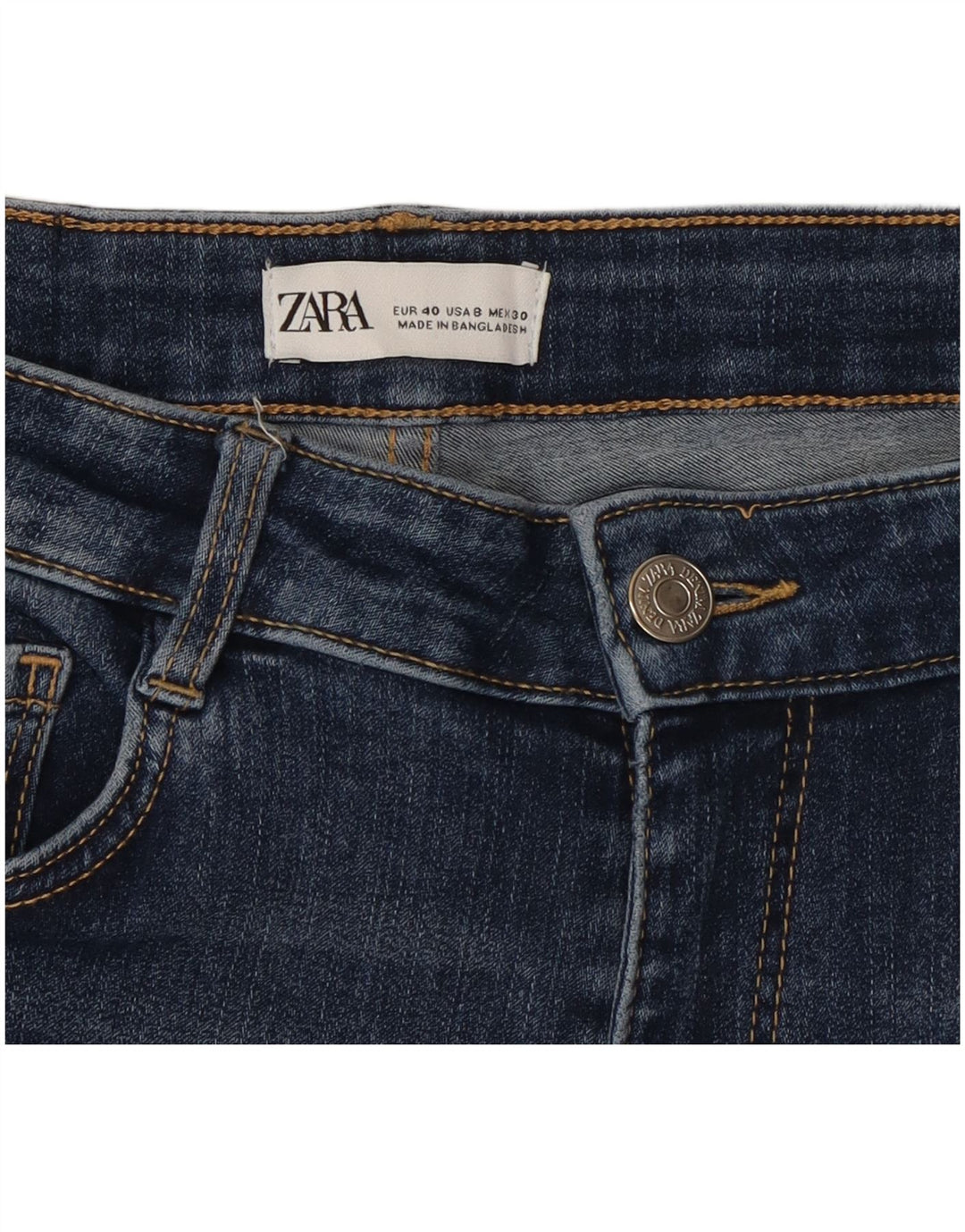 Blugi skinny dama Zara EU 40 Medium W30 L27 Albastru