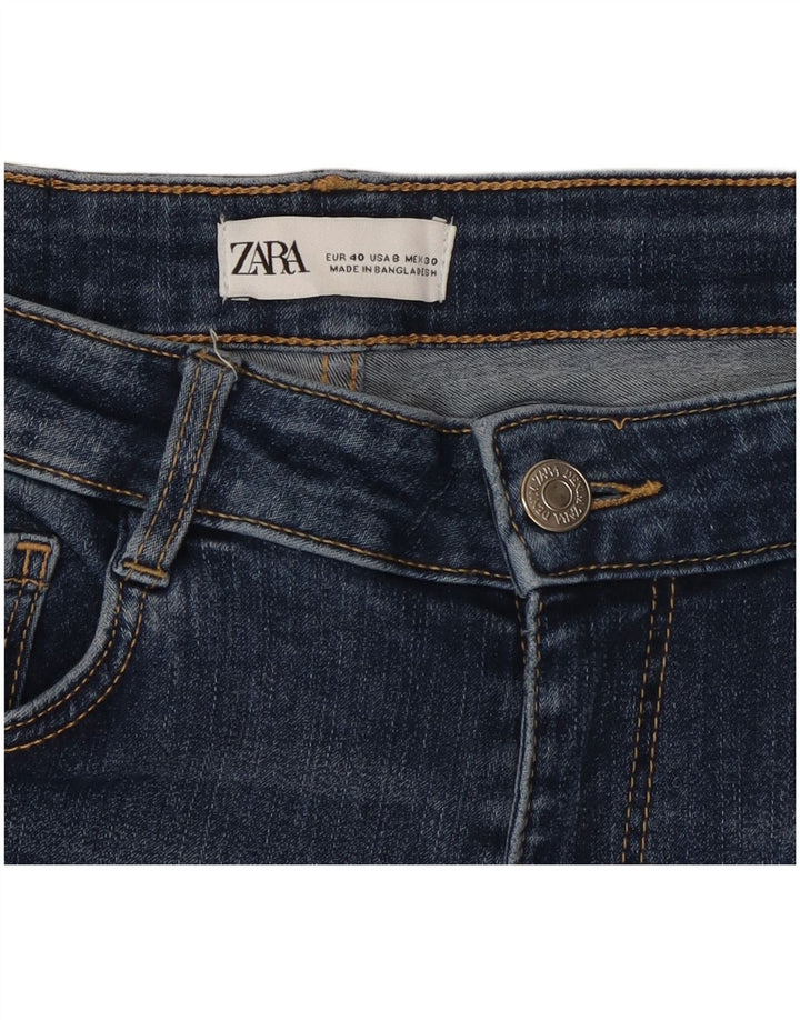 Blugi skinny dama Zara EU 40 Medium W30 L27 Albastru