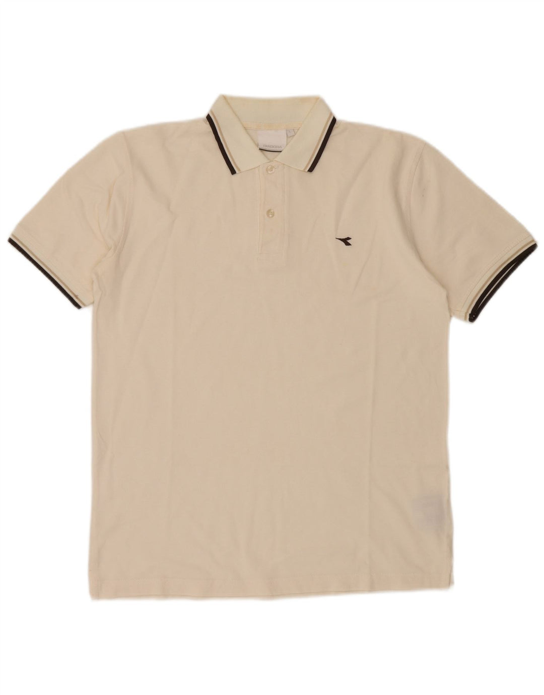 Tricou polo pentru bărbați Diadora, mare din bumbac alb