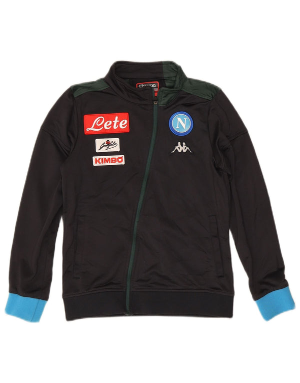 Jachetă de top pentru trening Gara pentru băieți Kappa, 9-10 ani, negru, color block