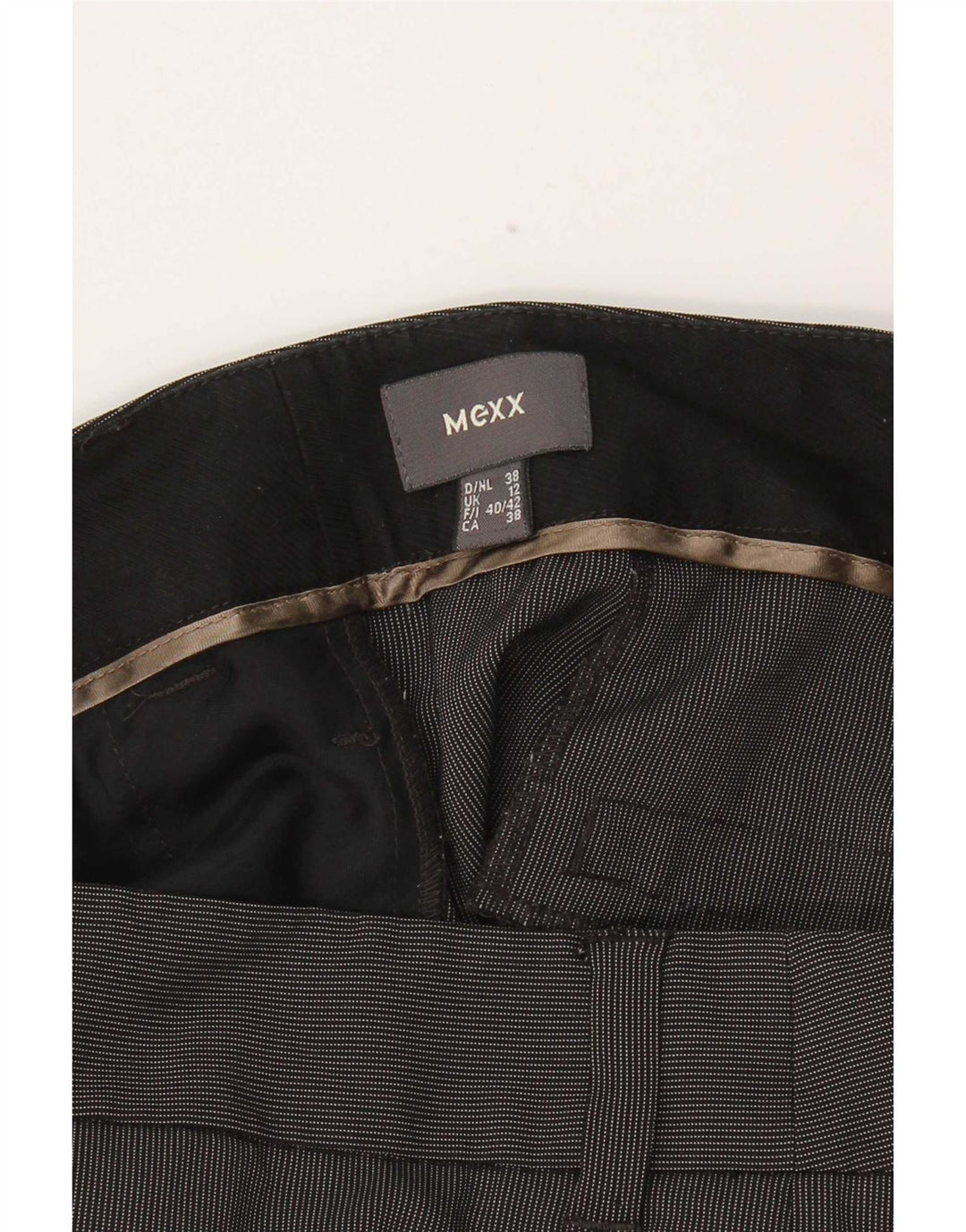 Costum pentru femei Mexx, 2 nasturi, 2 piese UK 12 Medium W30 L33 Gri Pinstripe