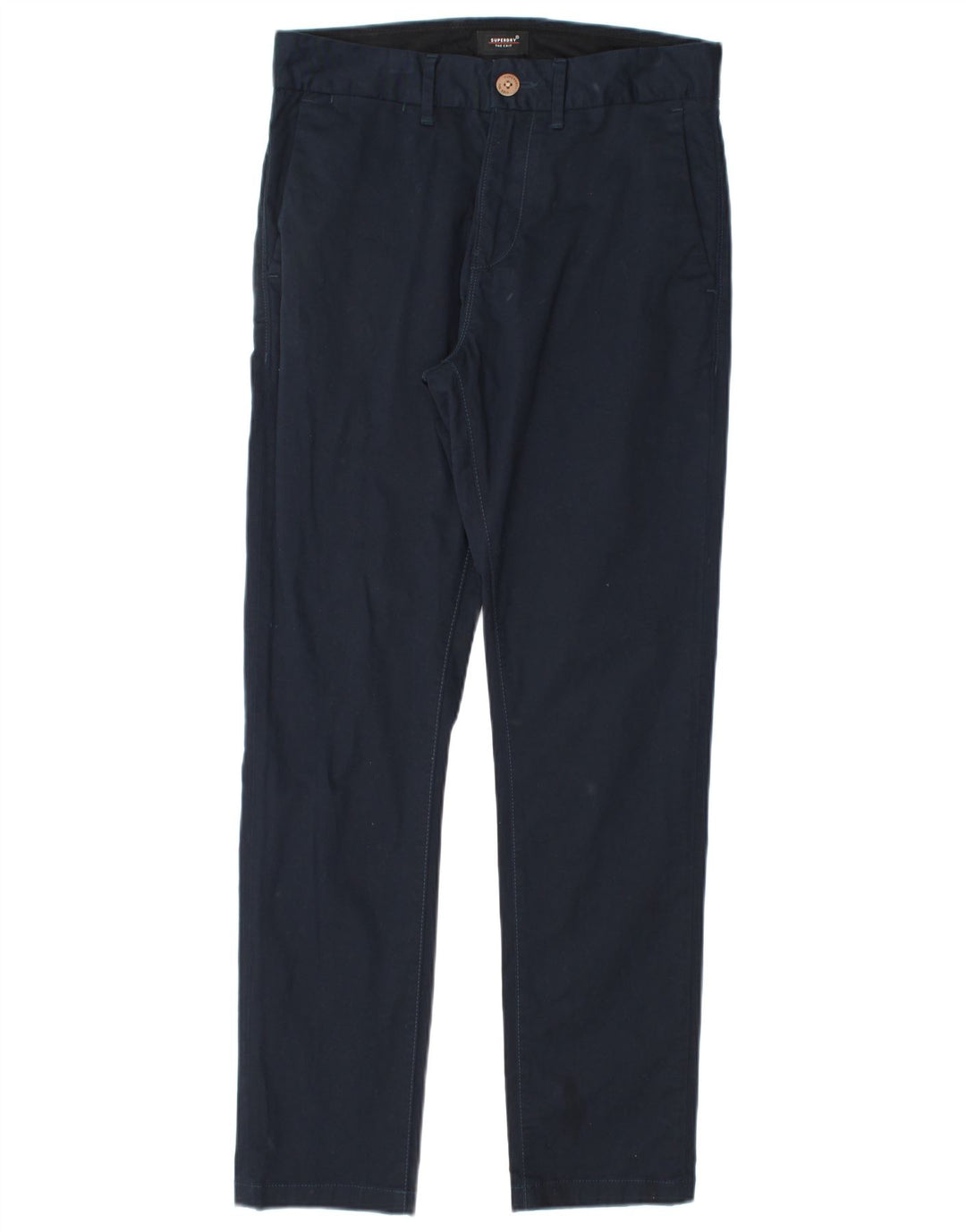 Pantaloni chino slim pentru bărbați Superdry L30 L30 bumbac bleumarin