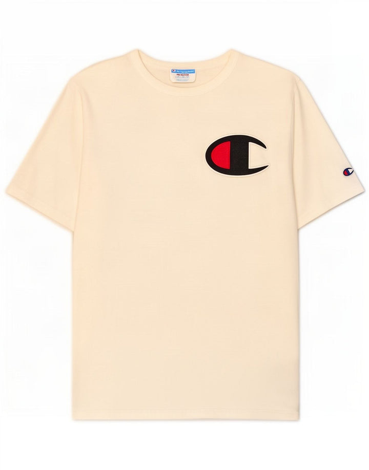Tricou grafic pentru bărbați Champion Top Mediu Alb