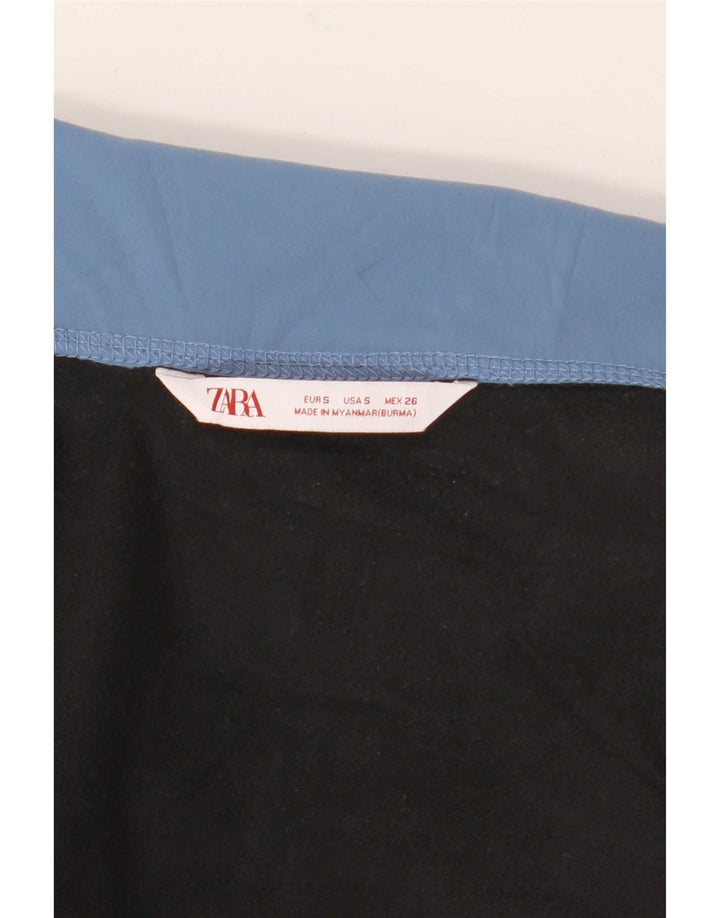 Pulover supradimensionat pentru femei Zara Jachetă de top pentru trening UK 10 Small Blue