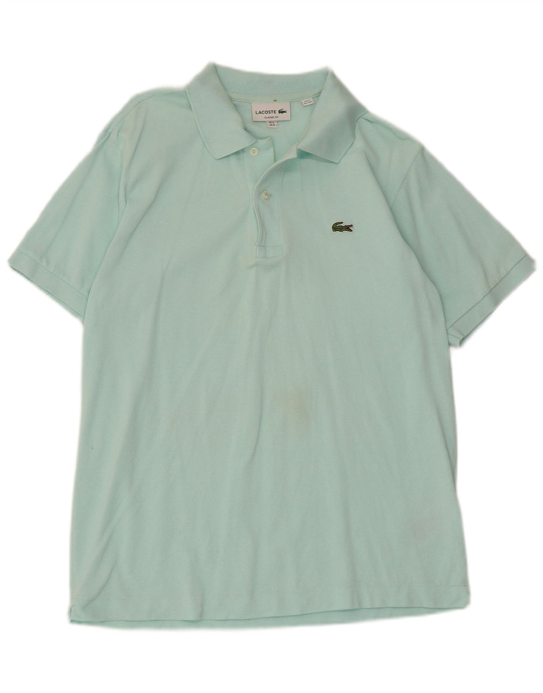 Tricou polo Lacoste Classic Fit pentru bărbați, mărimea 4, bumbac turcoaz mediu