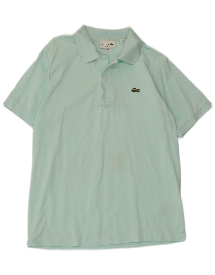 Tricou polo Lacoste Classic Fit pentru bărbați, mărimea 4, bumbac turcoaz mediu
