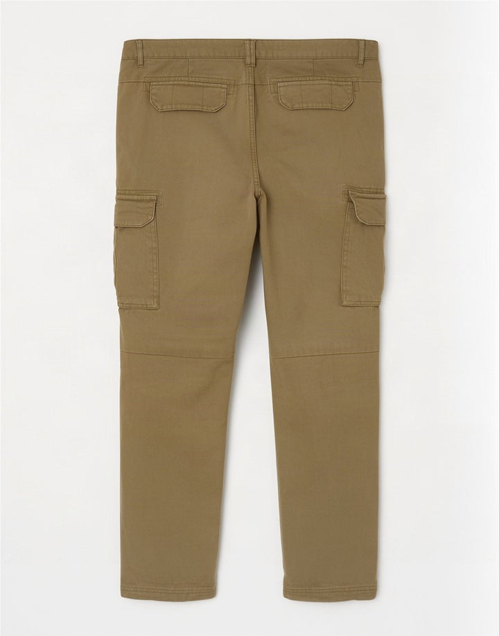 Pantaloni cargo subțiri pentru bărbați Bench L34 L30 bumbac kaki