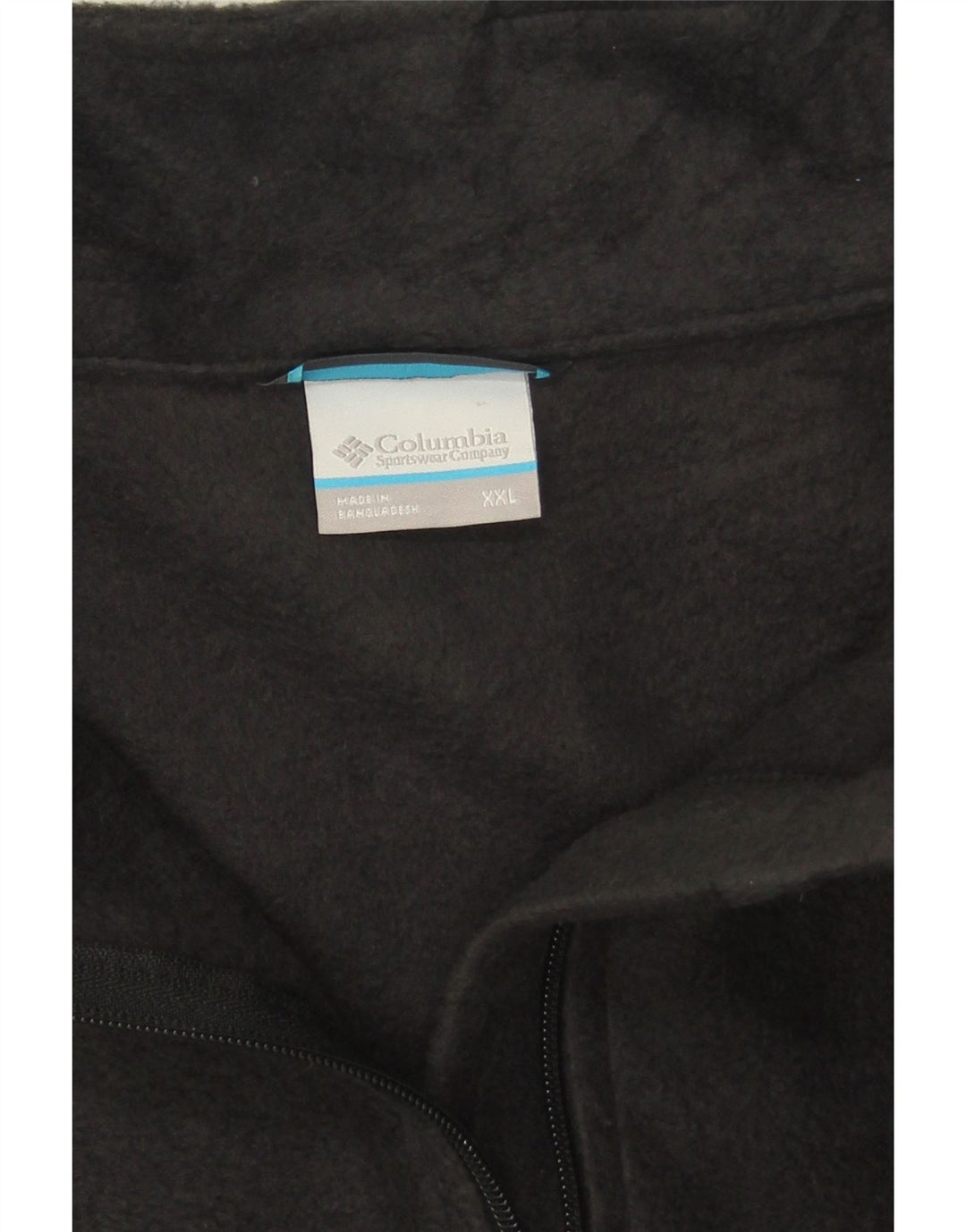 Pulover pentru bărbați COLUMBIA, cu fermoar și gât, din lână, 2XL, gri, poliester color bloc