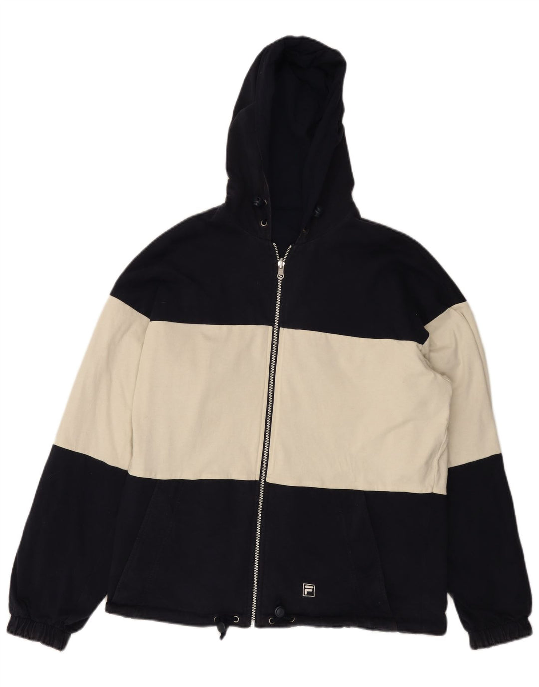 Jachetă reversibilă cu glugă FILA pentru bărbați, IT 50, mare, albastru bleumarin