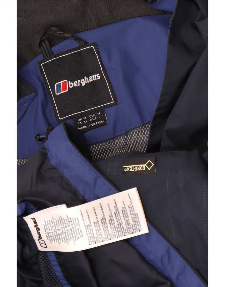 Jachetă de ploaie cu glugă pentru bărbați Berghaus UK 38 Poliester mediu albastru bleumarin