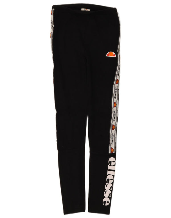 Leggings cu grafic pentru femei ELLESSE UK 8 Smal Black Colorblock Bumbac