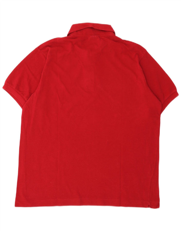 Tricou polo Lacoste pentru bărbați, mărimea 5, bumbac roșu mare