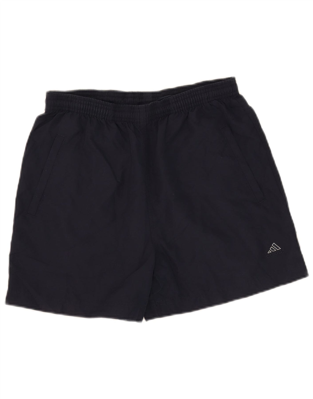 Pantaloni scurți sport Adidas pentru femei UK 12 Medium Bleumarin Poliester