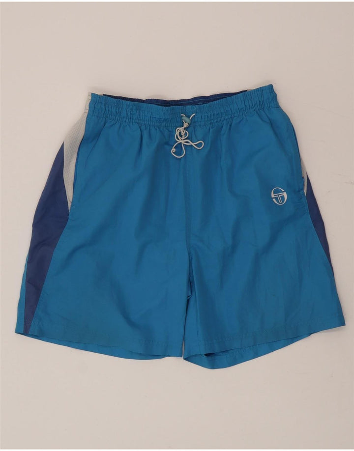 Pantaloni scurți sport pentru bărbați Sergio Tacchini, albastru mediu, bloc de culoare