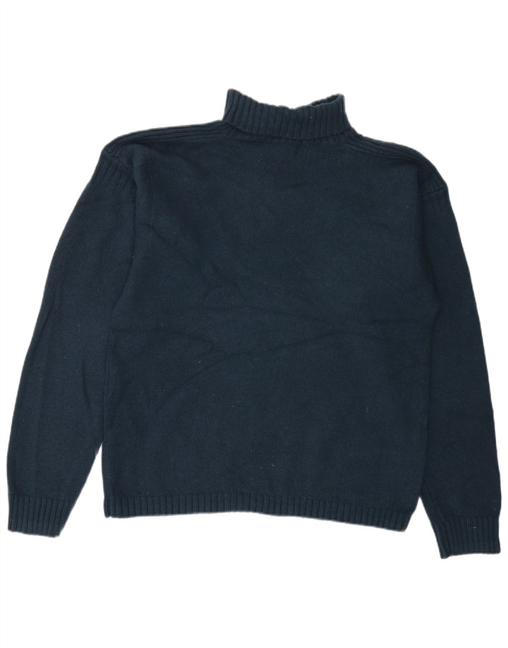 LEVI'S Pulover cu gât rulat pentru femei UK 18 XL bleumarin din lână de miel